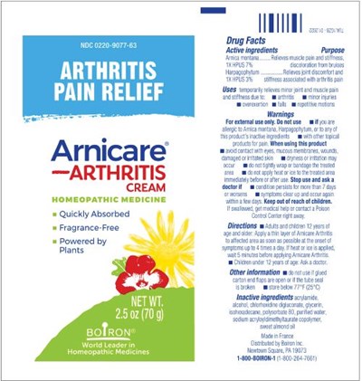 Label (Arnicare Arthritis Cream 2.5 Oz  Tua.1gz8 01.2022)